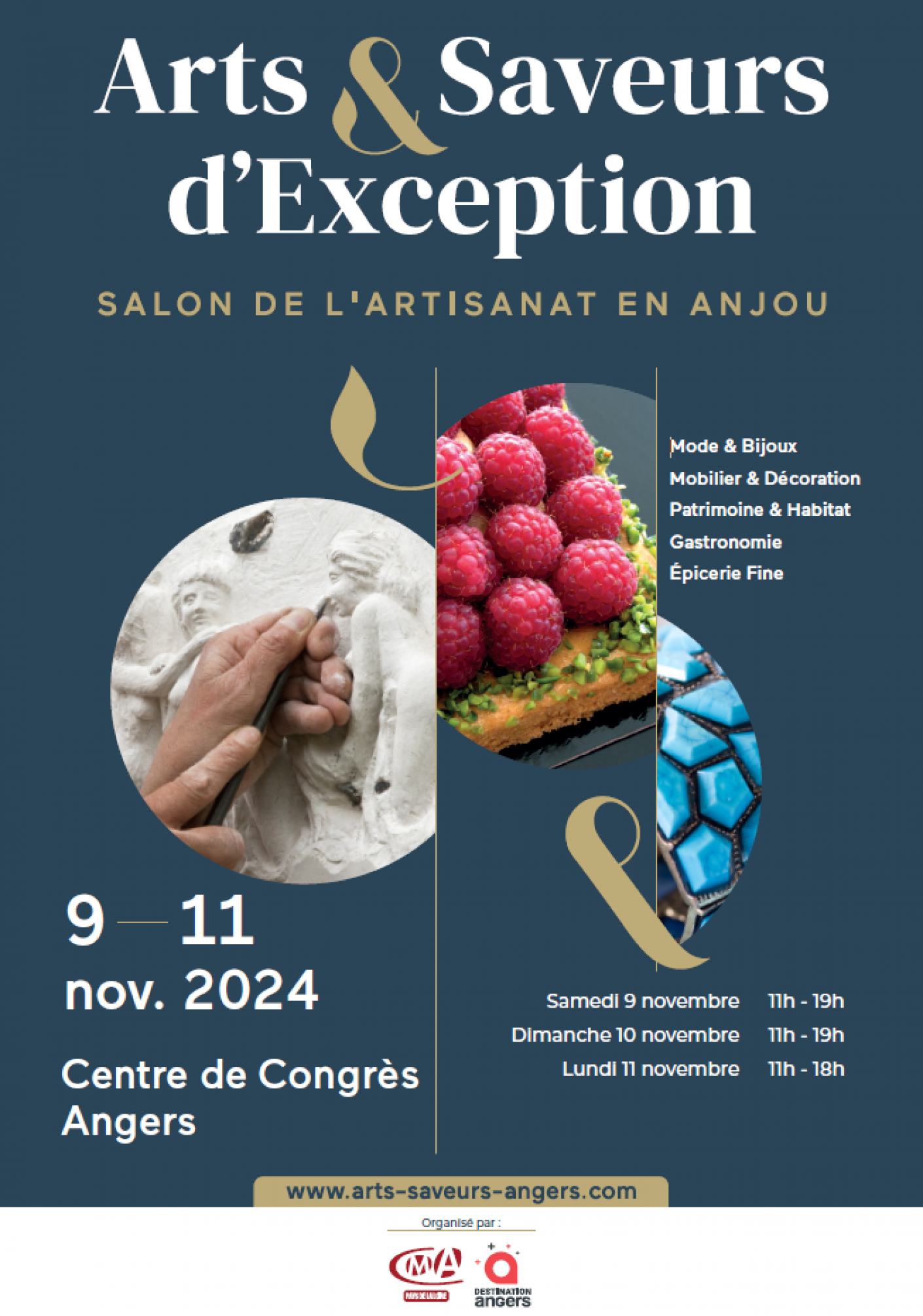 Salon "Arts & Saveurs d'Exception" à Angers - Du 9 au 11 novembre 2024