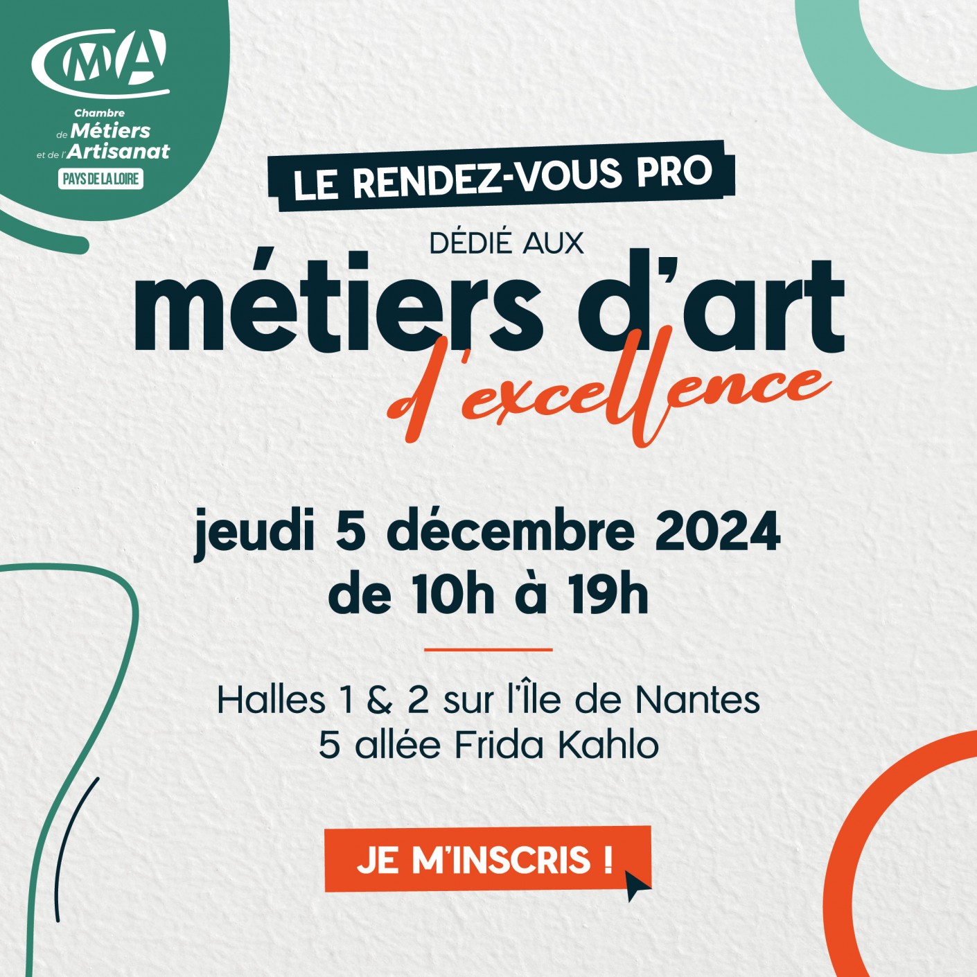 Le premier rendez-vous professionnel dédié aux métiers d'art d'excellence - Le 5 décembre 2024 à Nan